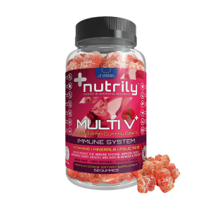 Multi V+ Multivitamin Gummies - Immune System, Sleep Improvement, Heart Health, Memory & Focus - Vitamins + Minerals + Folic Acid