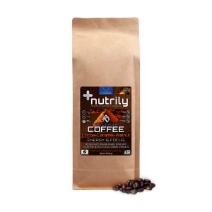 Premium Organic Coffee - Cocoa, Caramel & Walnuts Flavor - 16oz - Energy Boost + Memory & Cognition - Brazilian Blend