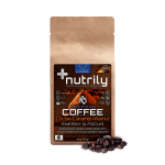 Premium Organic Coffee - Cocoa, Caramel & Walnuts Flavor - 4oz - Energy Boost + Memory & Cognition - Brazilian Blend