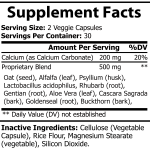 Colon+ Natural Colon Detox & Cleanse - Herbal Fiber + Magnesium + Calcium by Nutrily™