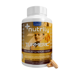 Turmeric+ Premium Turmeric & BioPerine® - Pain Relief & Memory Boost - Ginger + Antioxidants by Nutrily