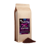 Premium Organic Coffee - Mushroom Fusion - Chaga + Lion's Mane - Sweet Nuts Flavor - 16oz - Nootropic + Memory + Energy - Solomon Coffee Blend by Nutrily™